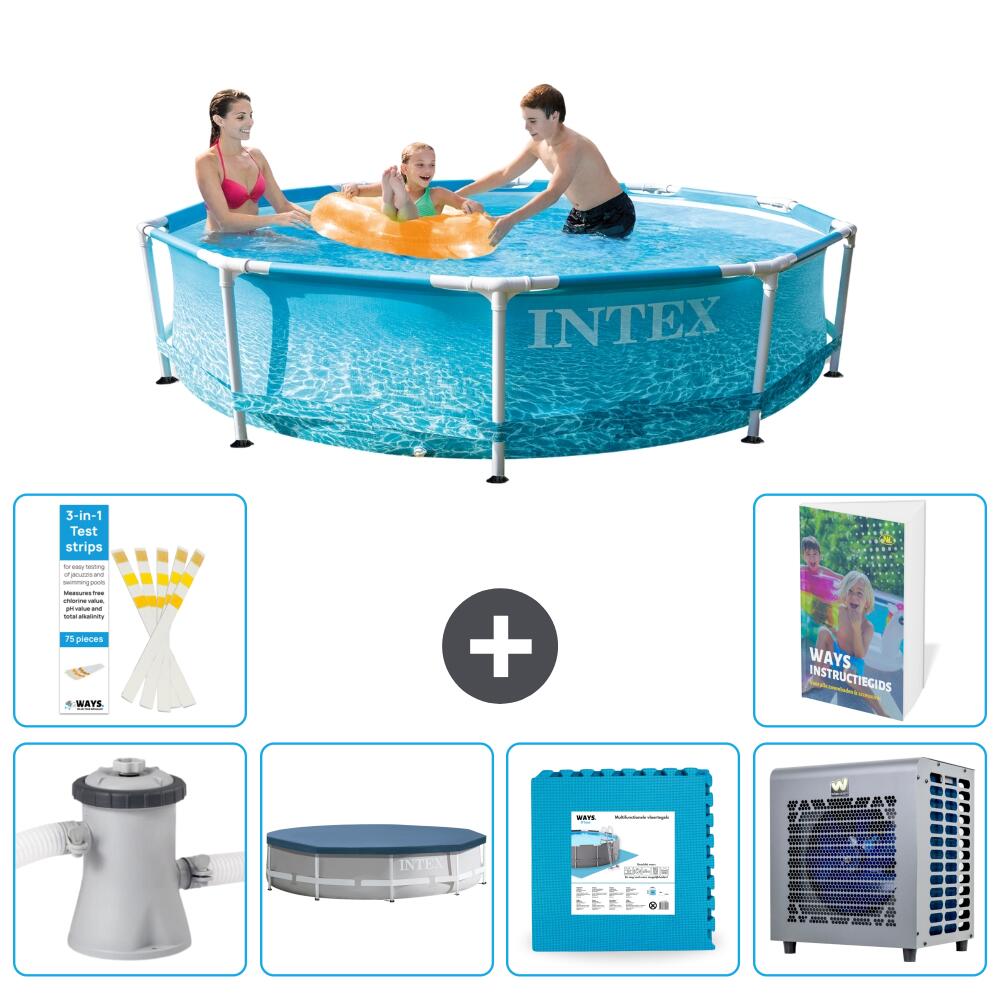 INTEX Basen ze stelażem Okrągły - 305x76 cm - 7-częściowy S290