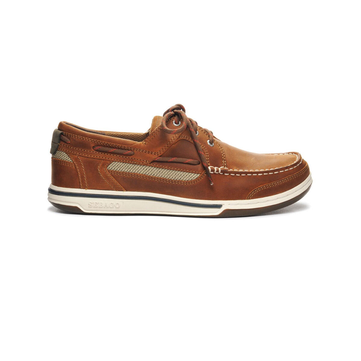 Męskie buty żeglarskie Triton Three-Eye, brązowo-cynamonowe