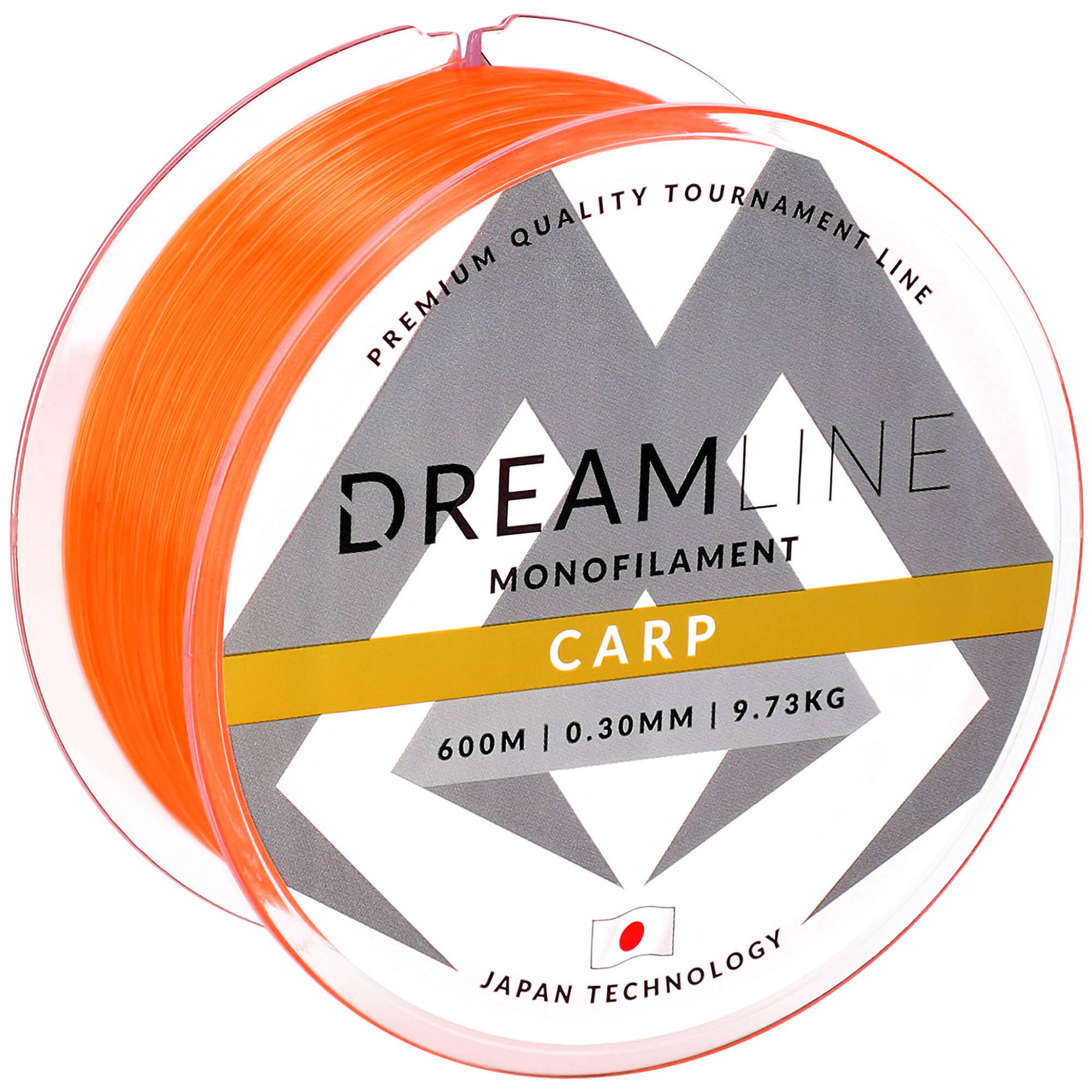 Zdjęcia - Żyłka tnąca do kosiarki Mikado Żyłka  Dreamline Carp 0.30Mm/9.73Kg/600M - Fluo Pomarańczowa 