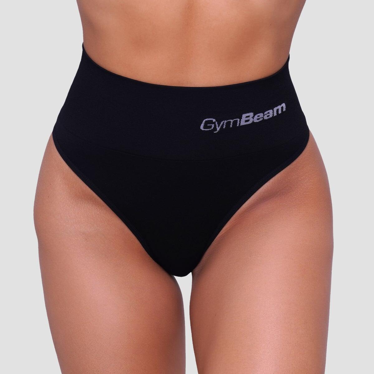 Figi damskie brazylijskie bezszwowe czarne 2Pack