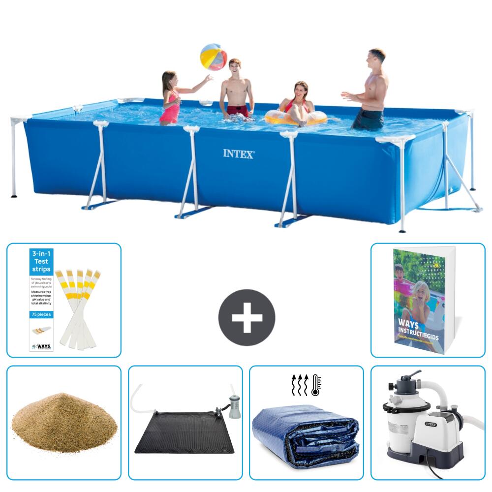 INTEX Basen ze stelażem Prostokątny - 450x220x84 cm - 7-częściowy S69