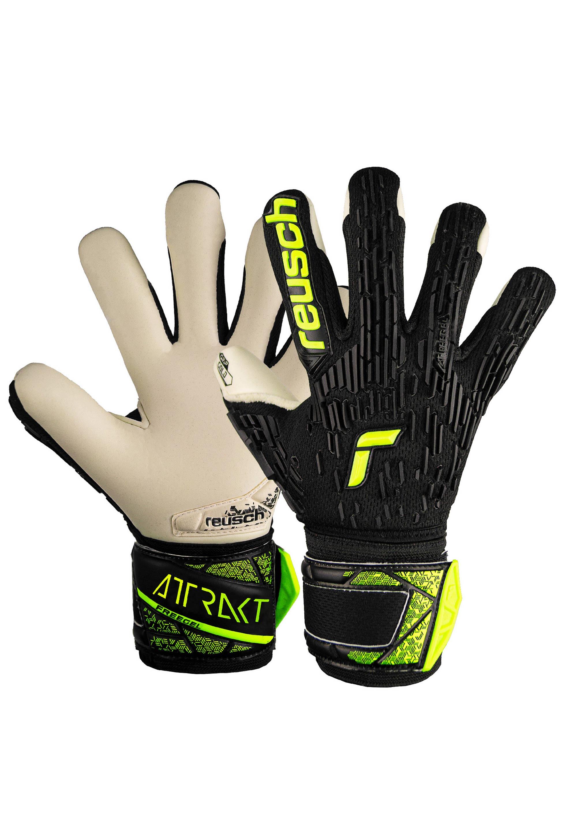 Rękawice bramkarskie dziecięce REUSCH Attrakt Freegel Gold Finger Support