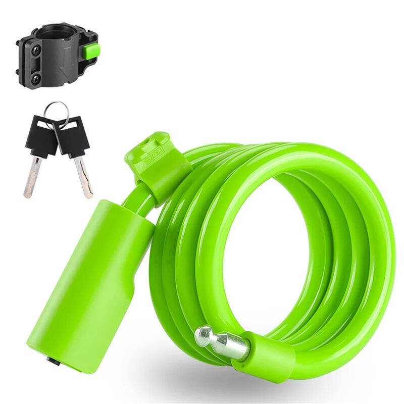 Zamek rowerowy kabel stalowy rozciągliwy 115cm