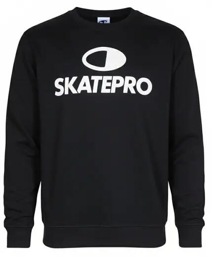 Odzież Bluza sportowa unisex SkatePro Crew Neck - 4-6 - Czarny