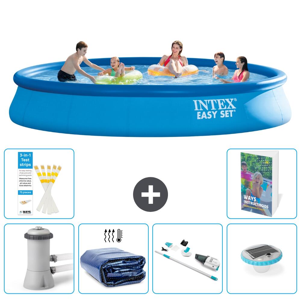 INTEX Basen Easy Set Okrągły - 457x84 cm - 7-częściowy S204