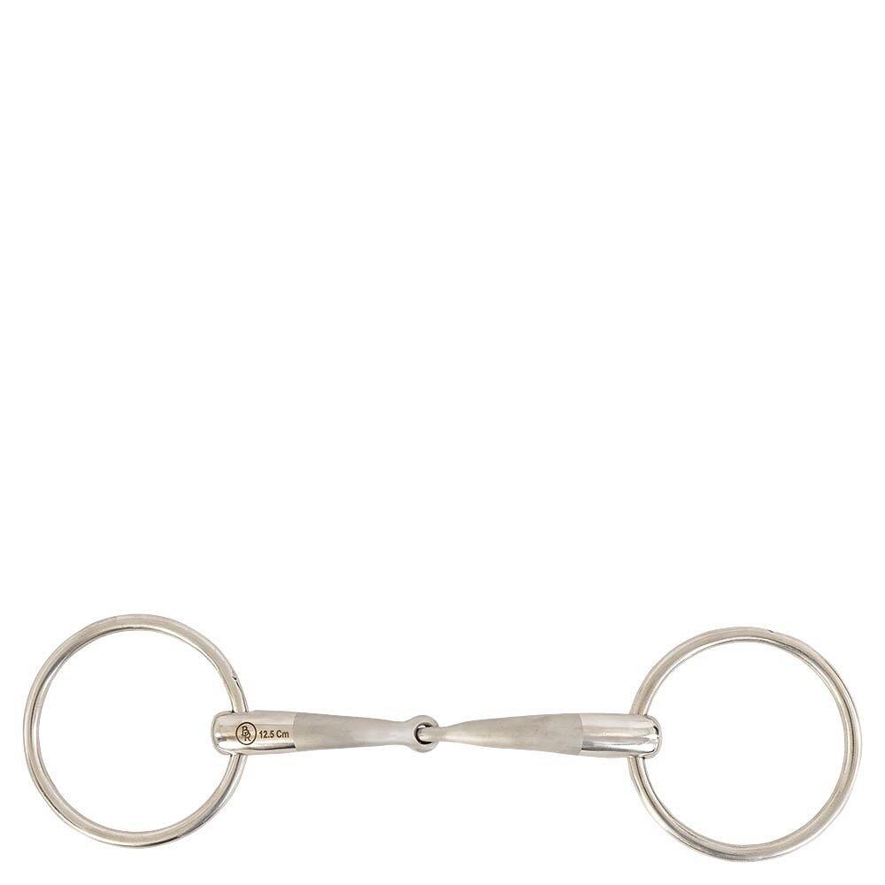 Mors 2 pierścienie proste BR Equitationisure dla konia BR Equitation Satin Sense