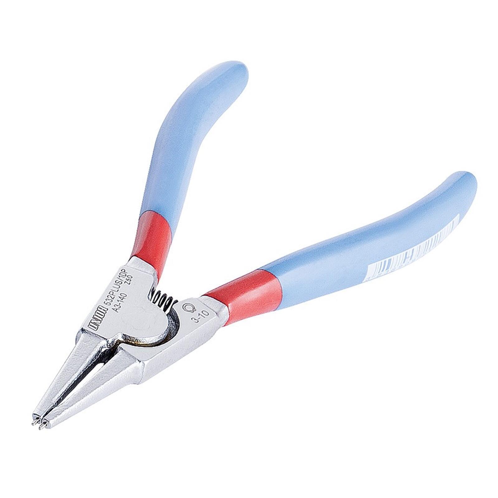 Szczypce do pierścieni zewnętrznych Unior 532/1 proste Ø3–10 mm