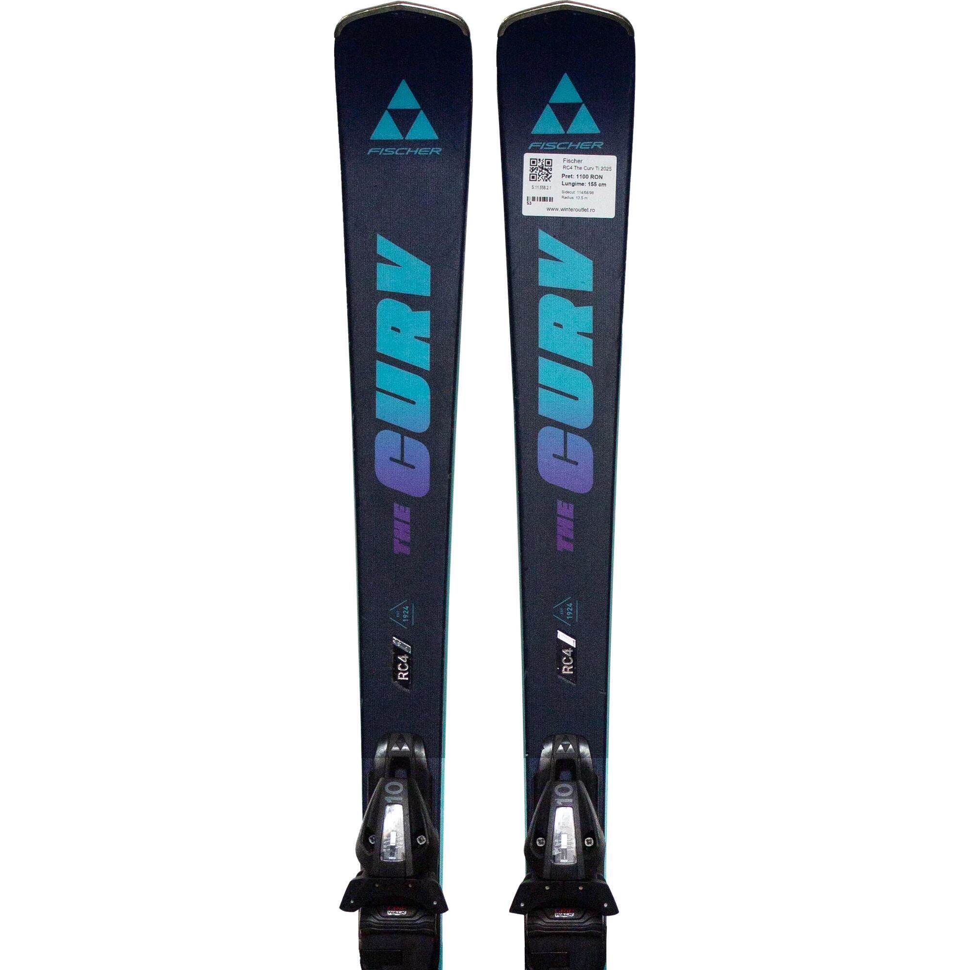 Second Life- Narty FISCHER RC4 The Curv Ti 2025 155 cm- Stan dobry