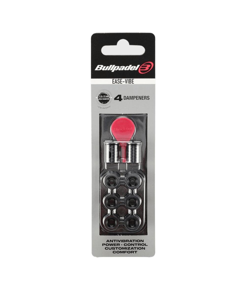Blister (4 Pcs) Ease Vibe Bullpadel 005 Antivibrator Black