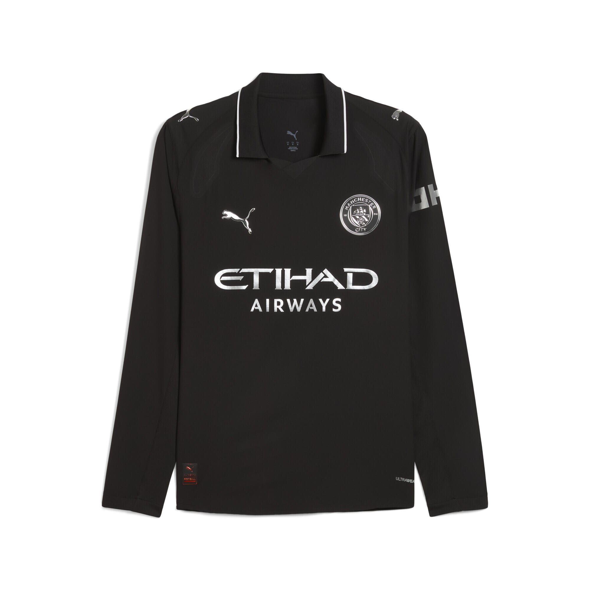 Męska autentyczna koszulka wyjazdowa z długim rękawem Manchester City 25/26 PUMA
