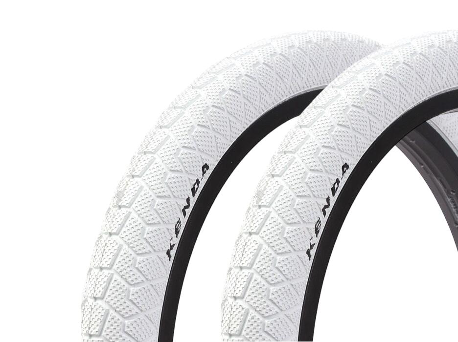 Zestaw opon BMX KENDA 20 cali x 1,95 cala biały