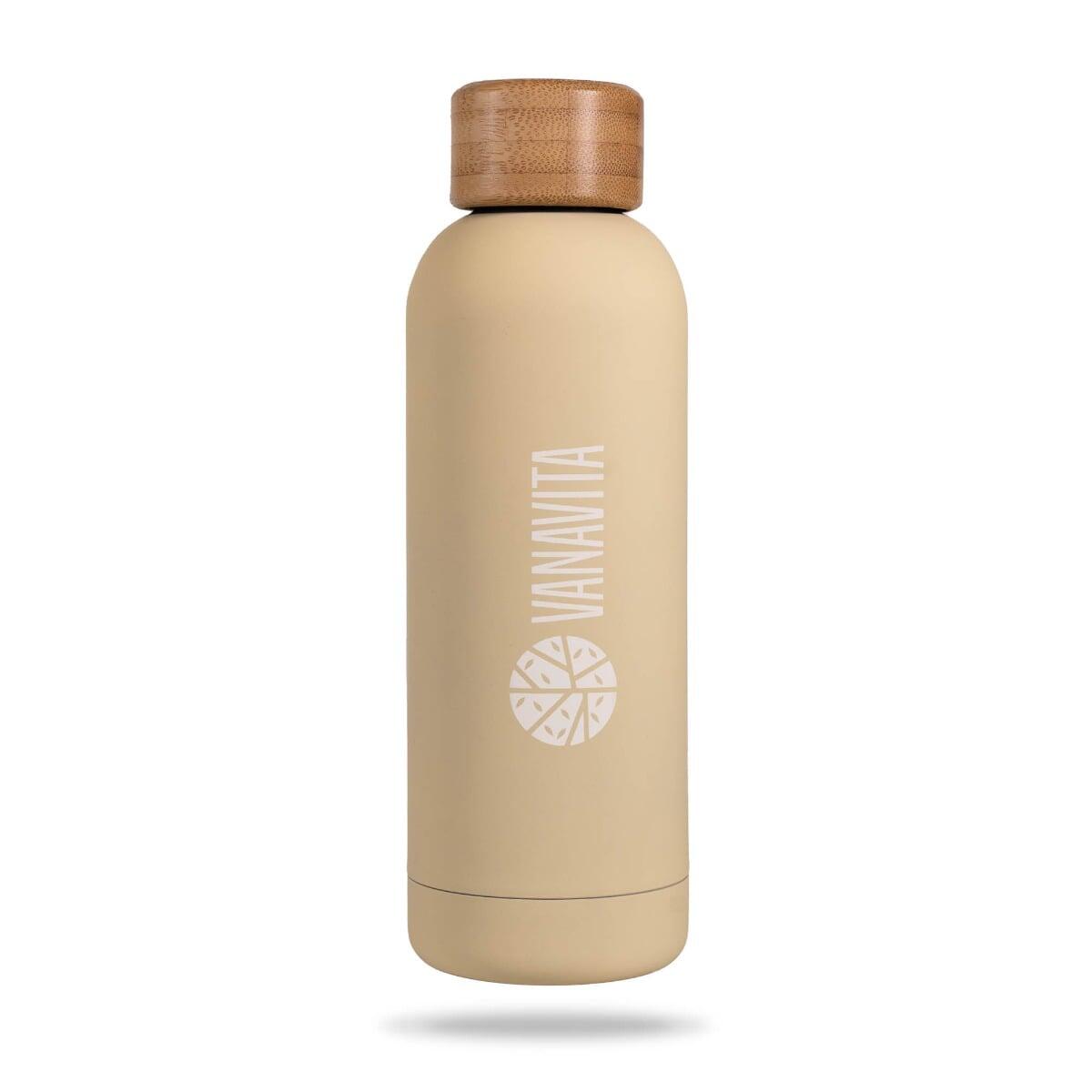 Butelka termiczna stalowa 500 ml bambusowa