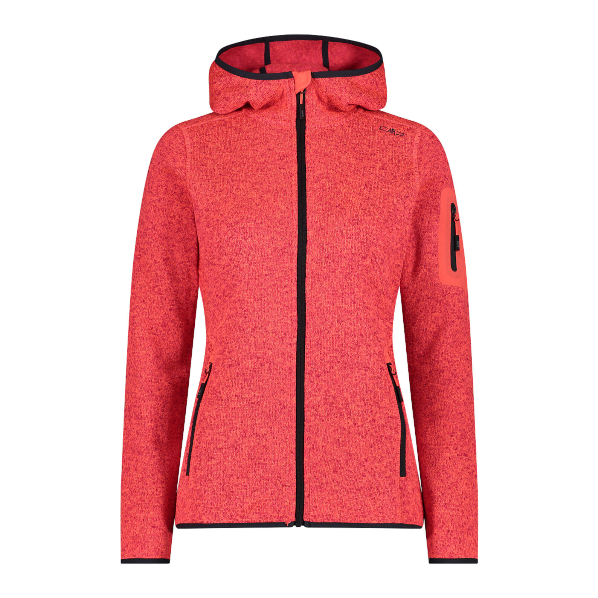 Bluza Damska Polarowa CMP 3H19826 CIEPŁA 280g Pomarańczowy