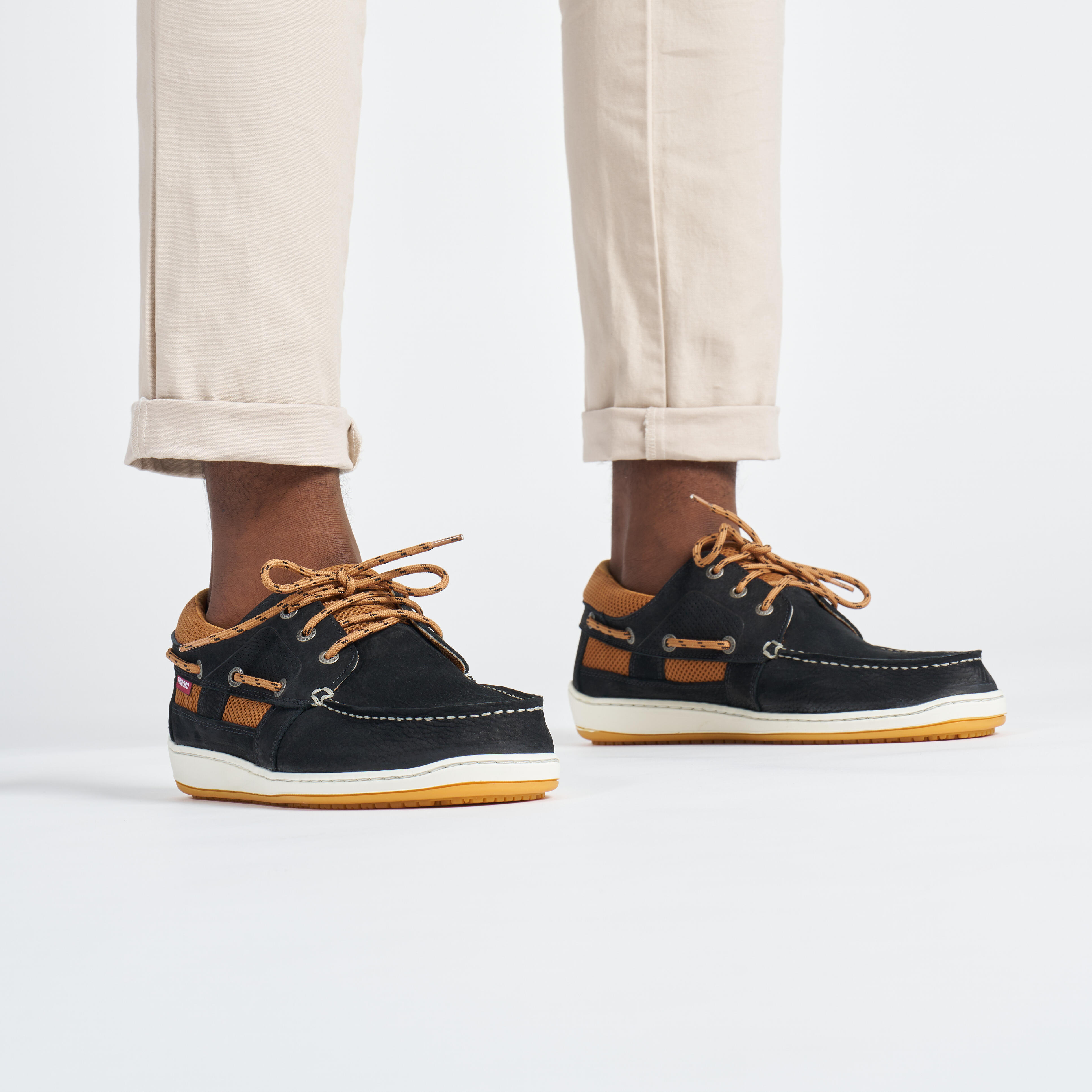 Buty żeglarskie męskie Tribord Clipper skórzane