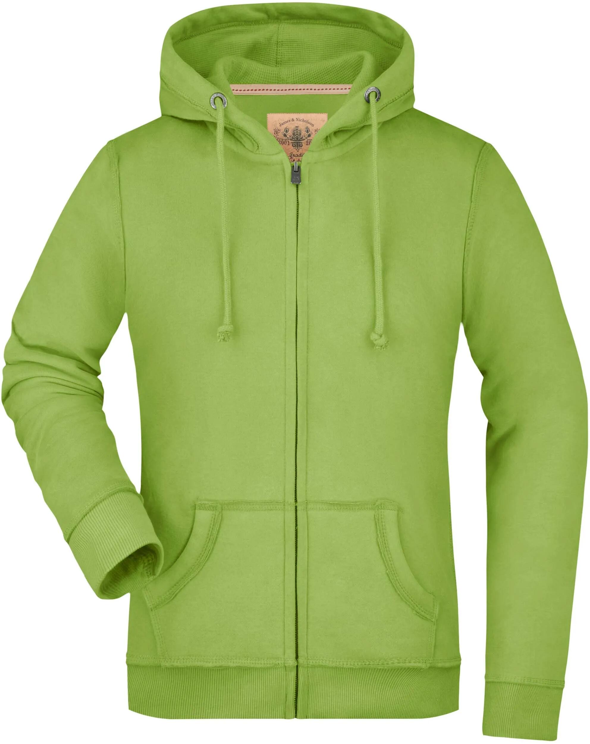 Damska bluza James & Nicholson Vintage Hoody zielona