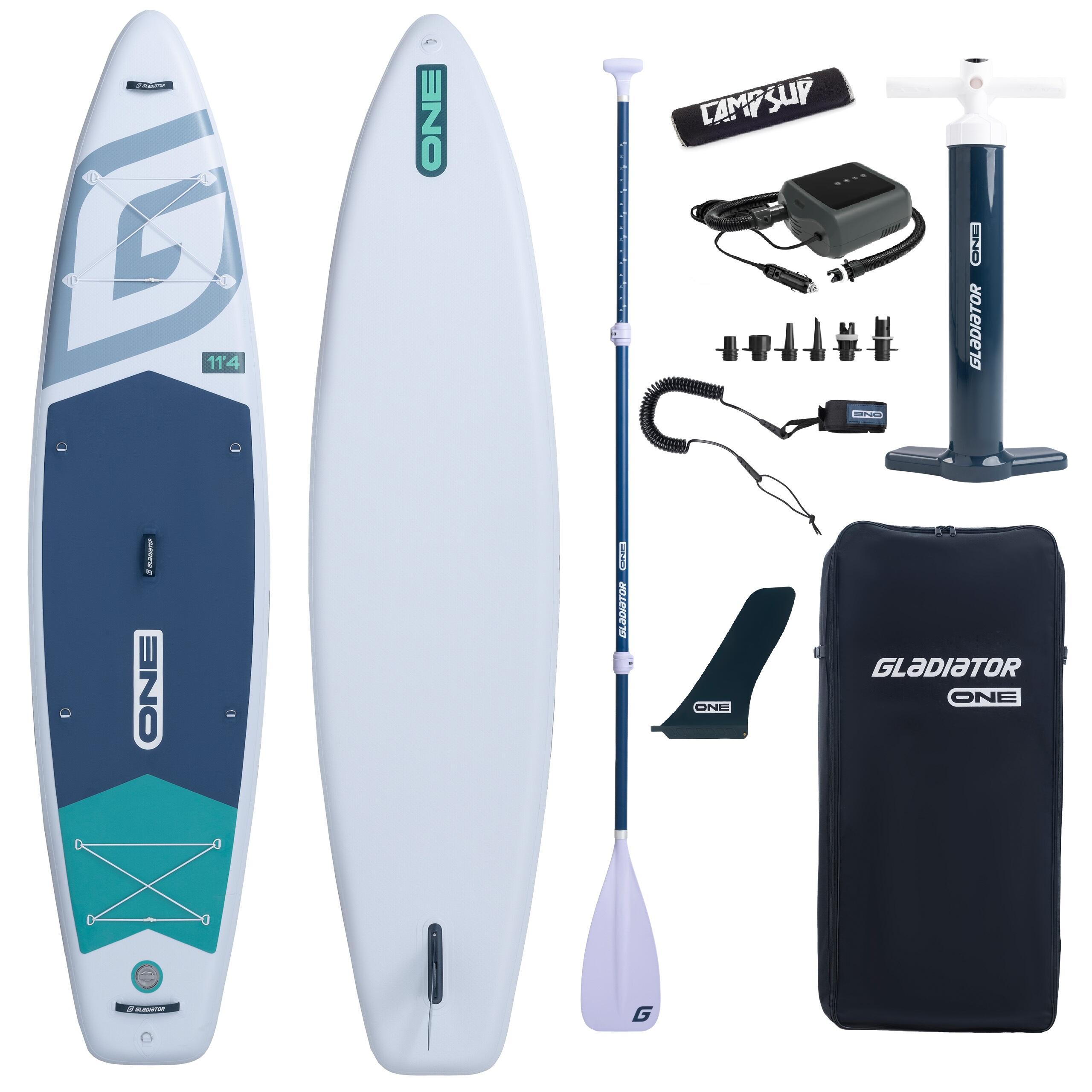 Deska SUP Gladiator ONE 11'4 Touring White 2026 + Bojka + Pompka PBG6 12V