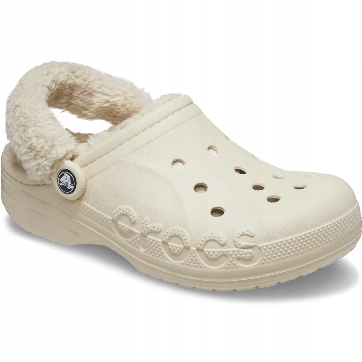 Chodaki Dla Dorosłych Crocs Baya Lined Fuzz Strap Clog