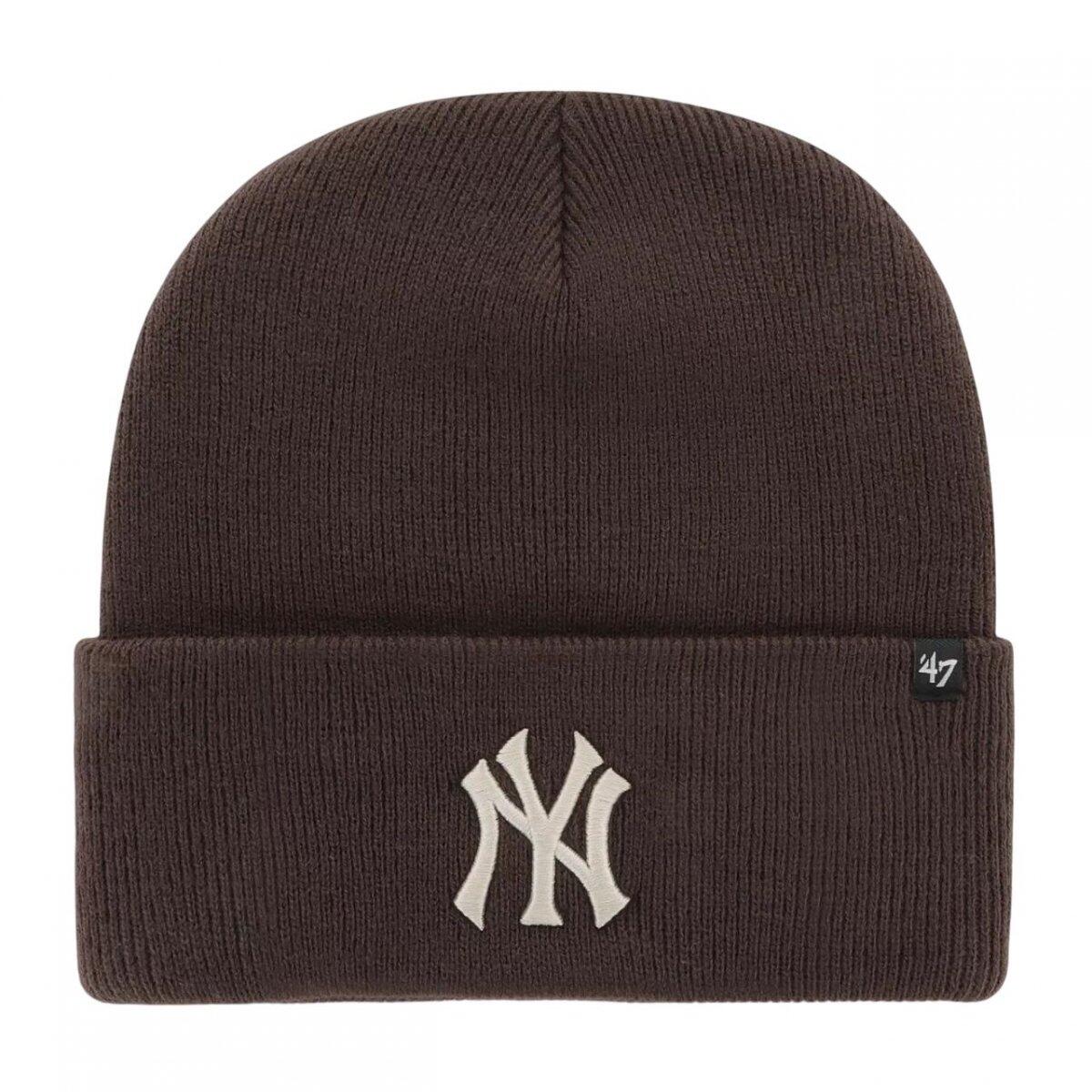 Brand 47 czapka zimowa miejska MLB New York Yankees brązowa