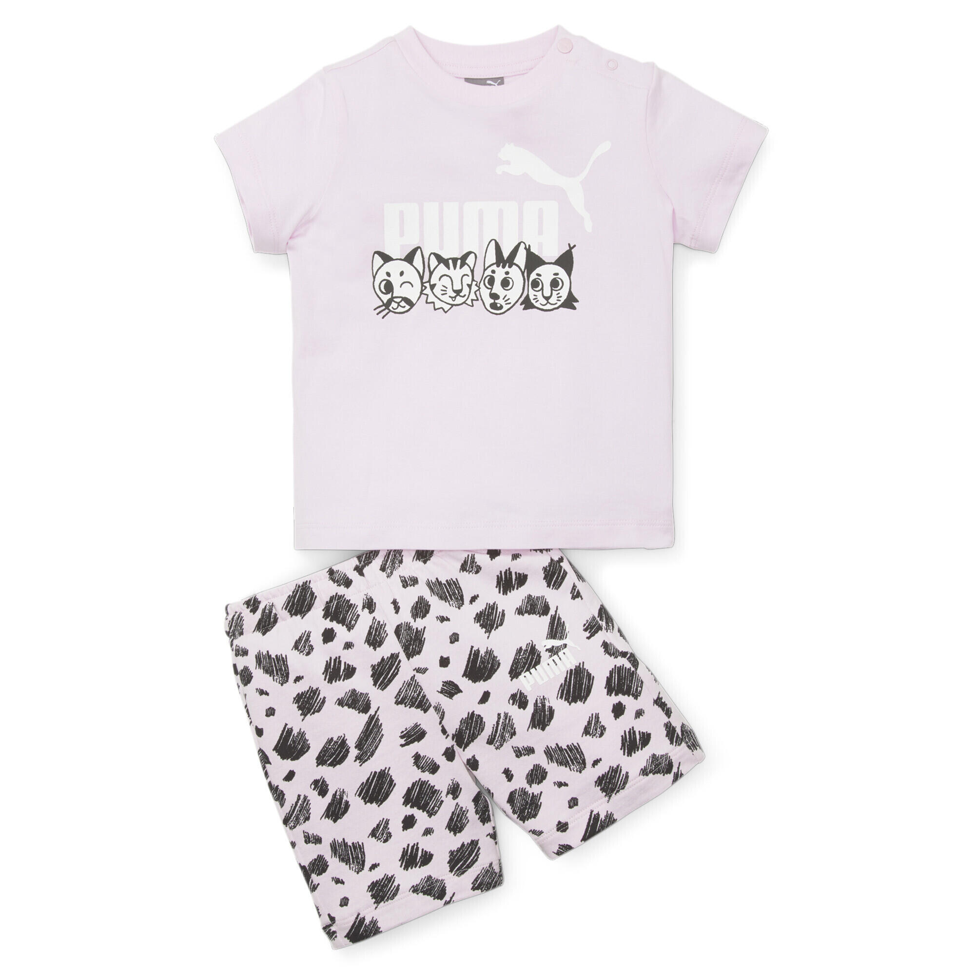 Krótki Dziecko Puma Essentials+ Mates Set róża