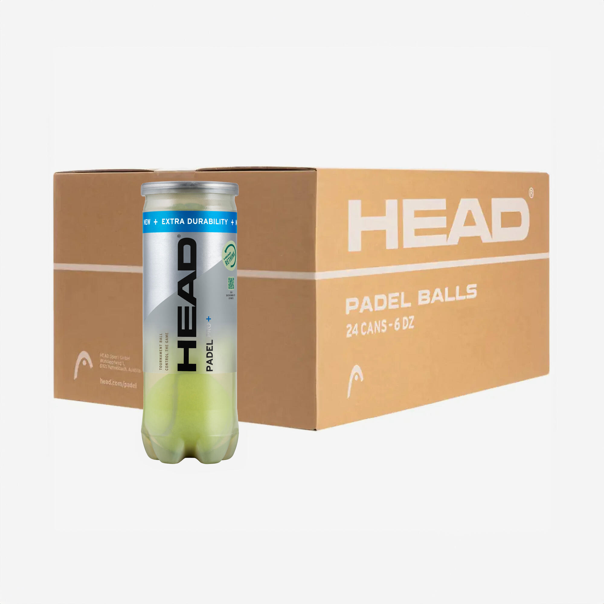 Piłka do padla ciśnieniowa Head Pro+ 24 puszki po 3 piłki