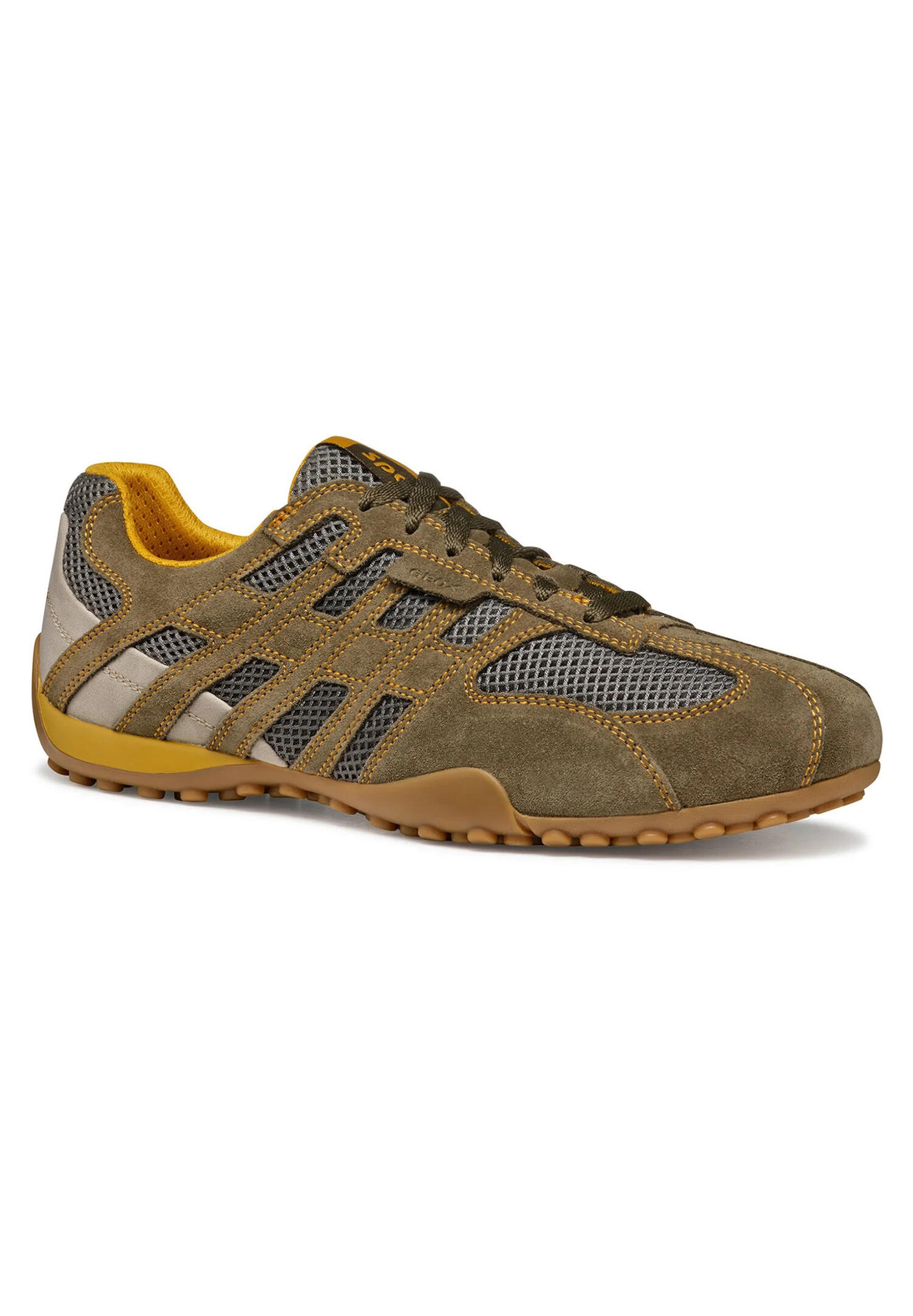 Chaussures Homme Baskets Geox Snake Vert Geox