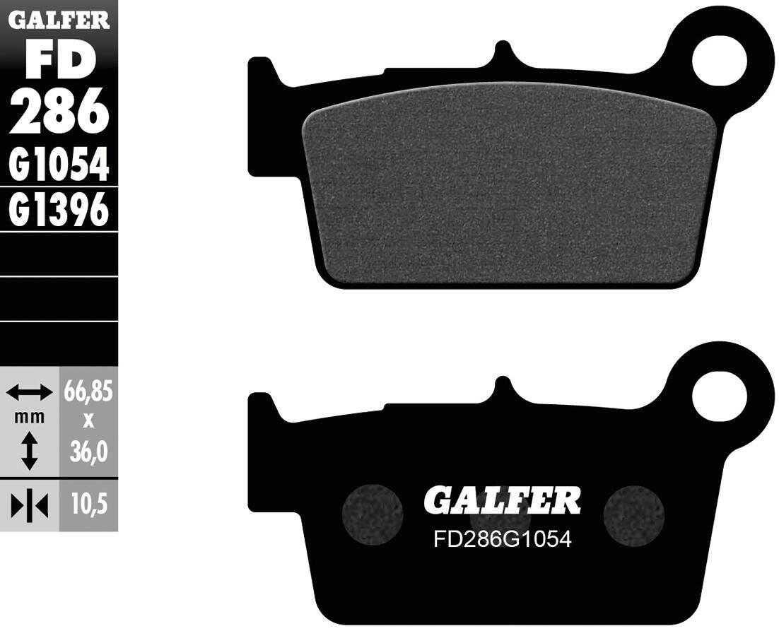 GALFER FD286 (G1054) klocki hamulcowe organiczne