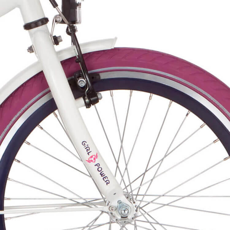 Widelec Alpina Girlpower 22 inch Czysta Biel