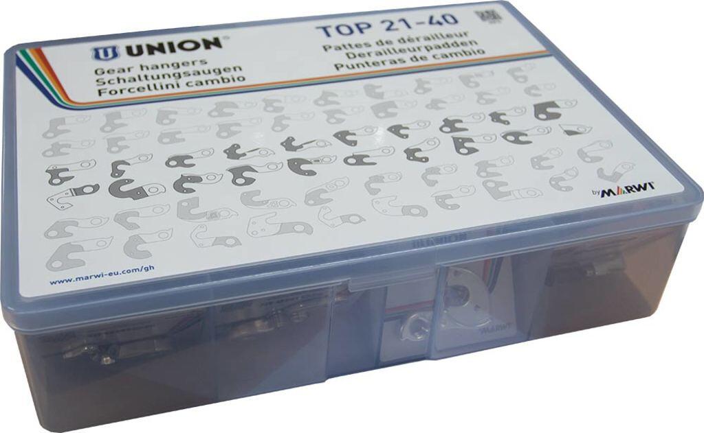 Union Zestaw 20 płytek haków przerzutki GH-021–GH-131