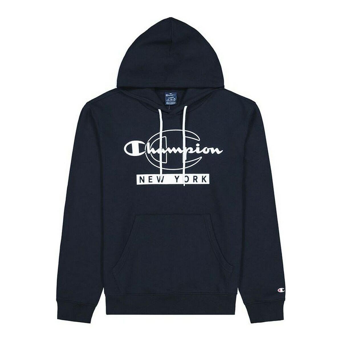 Bluza bez kaptura Męska Champion New York Graphic Print Ciemnoniebieski