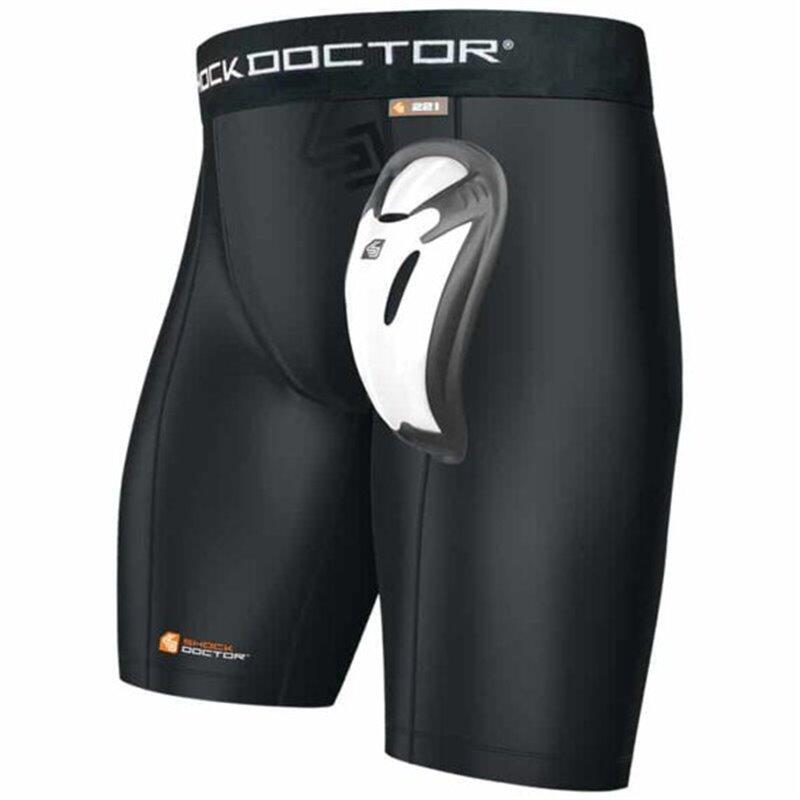Spodenki kompresyjne Shock Doctor avec Bioflex Cup noir