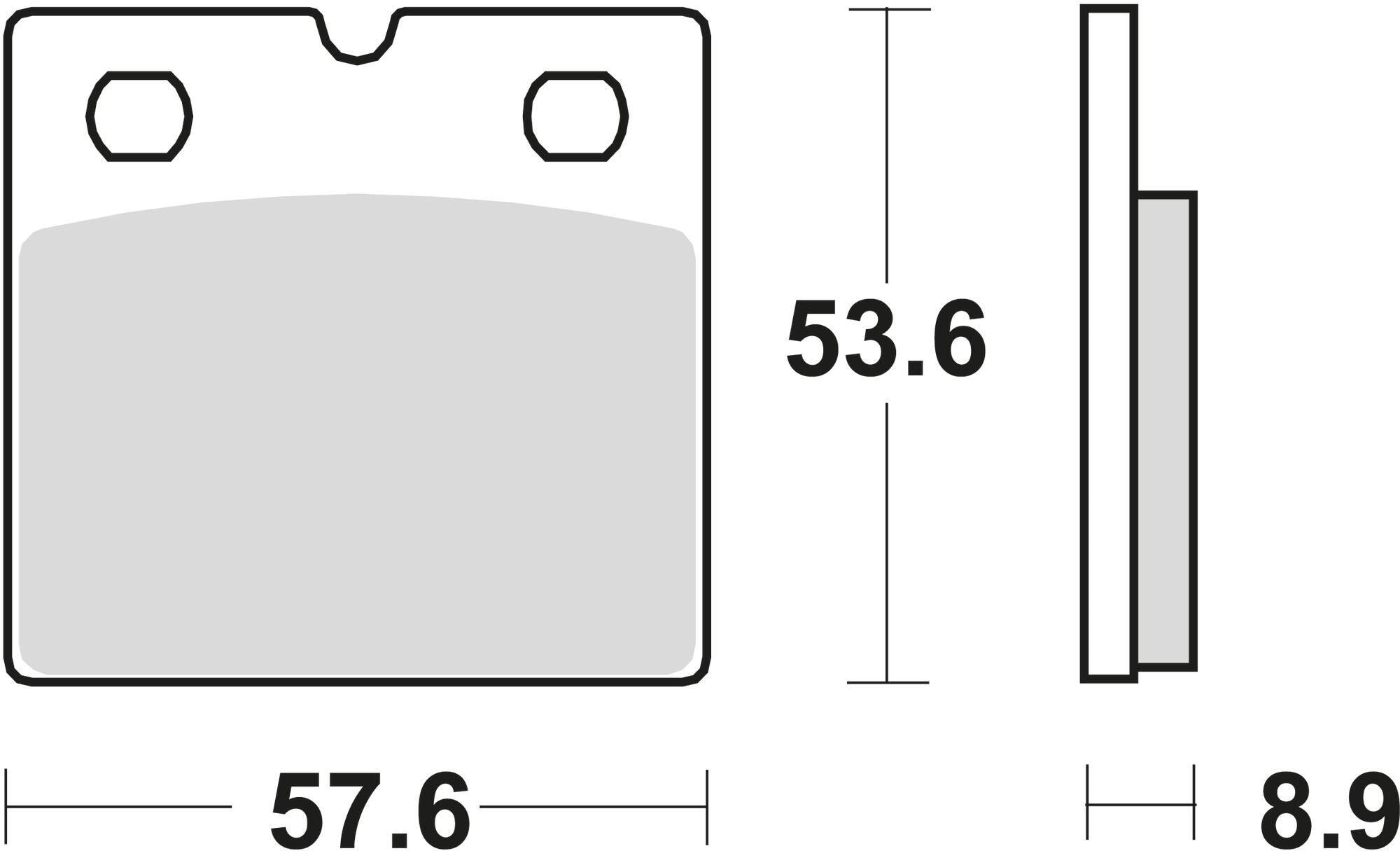 Klocki hamulcowe TRW MCB 617, organiczne