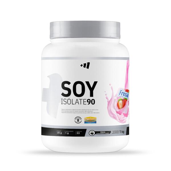 SOY Isolate90 (izolat białka sojowego) - 1 kg truskawkowy MASMUSCULO
