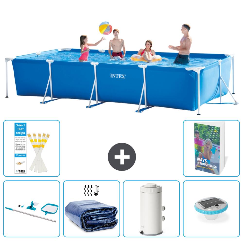 INTEX Basen ze stelażem Prostokątny - 450x220x84 cm - 7-częściowy S131