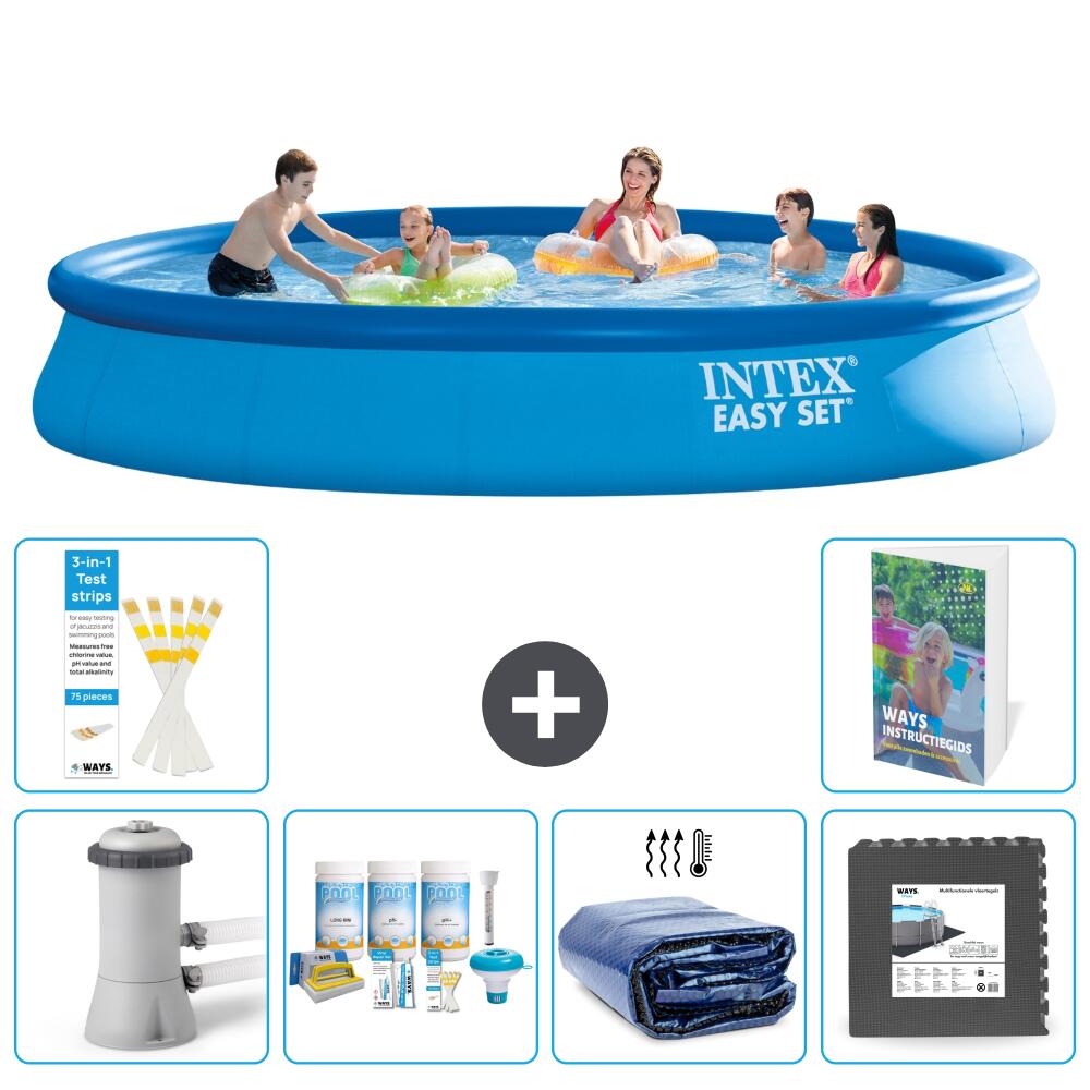 INTEX Basen Easy Set Okrągły - 457x84 cm - 7-częściowy S233