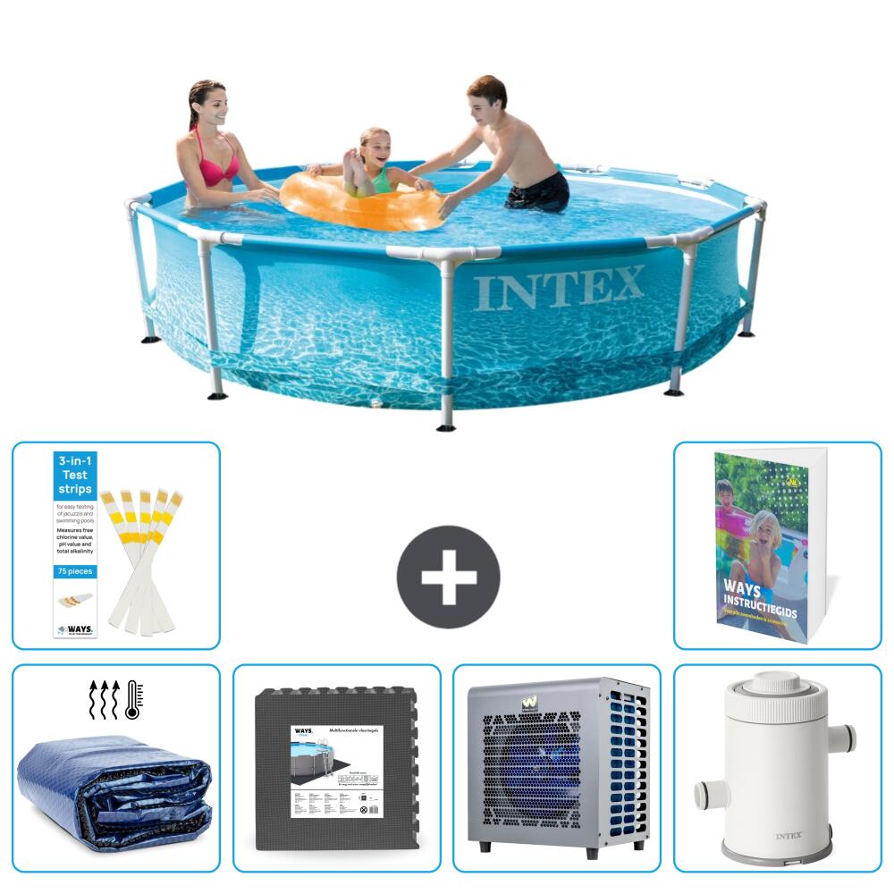 INTEX Basen ze stelażem Okrągły - 305x76 cm - 7-częściowy S16