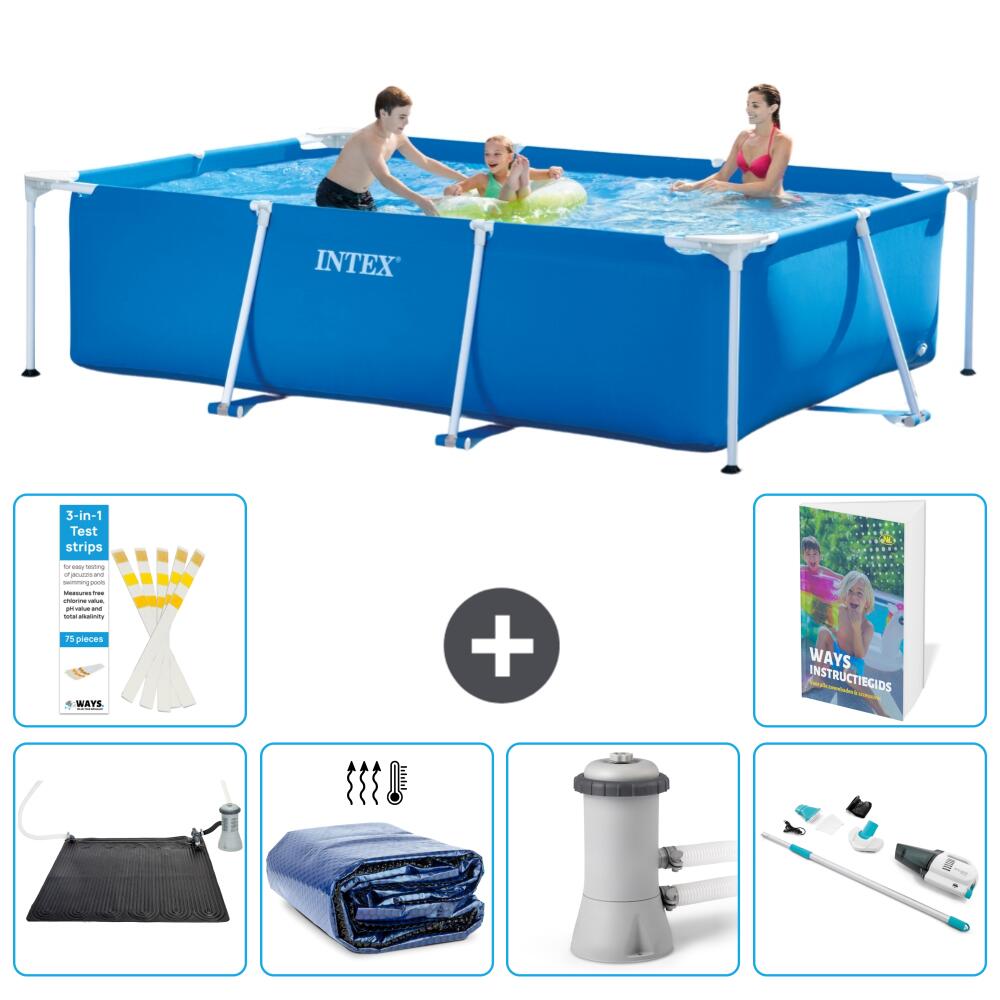 INTEX Basen ze stelażem Prostokątny - 300x200x75 cm - 7-częściowy S82