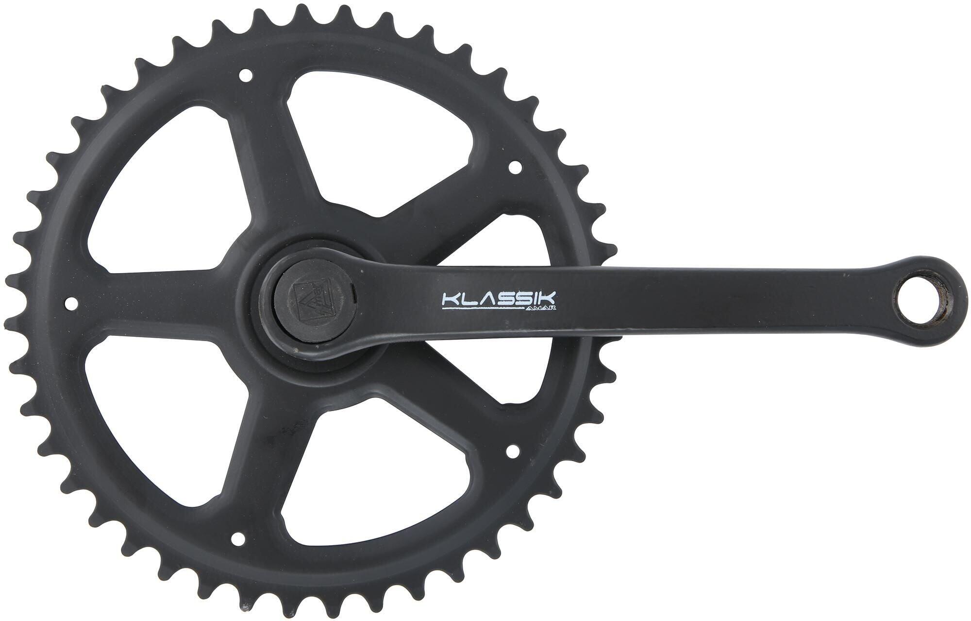 Zestaw korby Pieper 36t 1sp 125mm stalowy - idealny do jazdy miejskiej