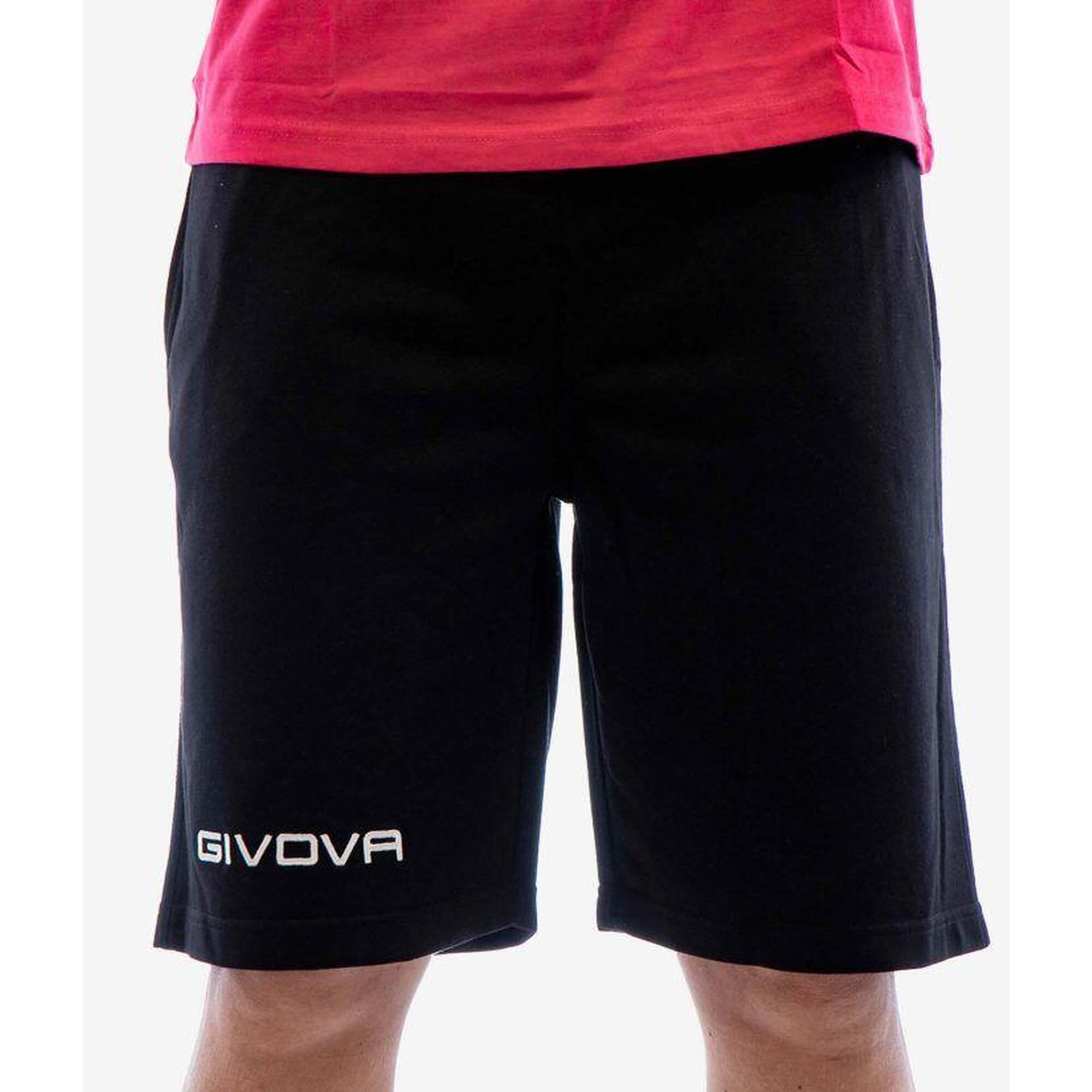 Bermudy Givova Friend z bawełnianego frotte L.