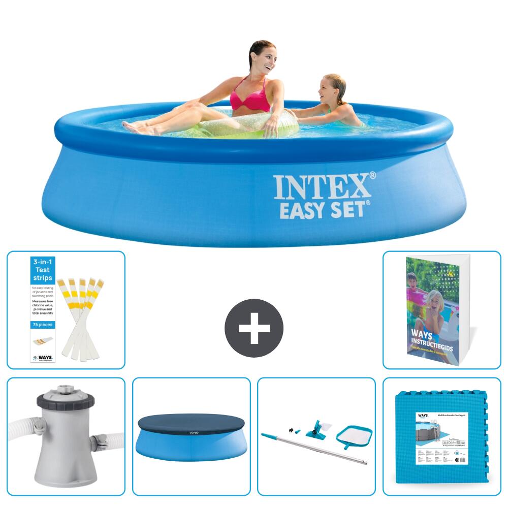 INTEX Basen Easy Set Okrągły - 244x61 cm - 7-częściowy S191