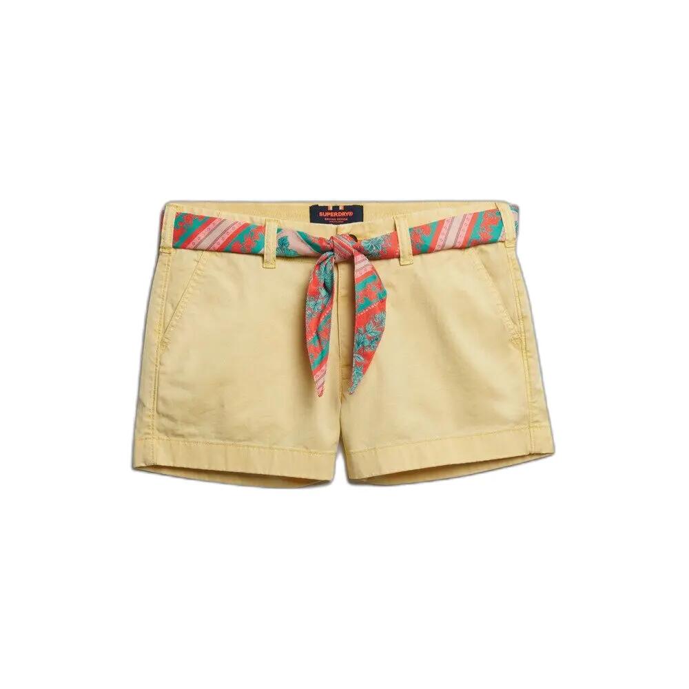 Krótkie klasyczne chinosy damskie Superdry