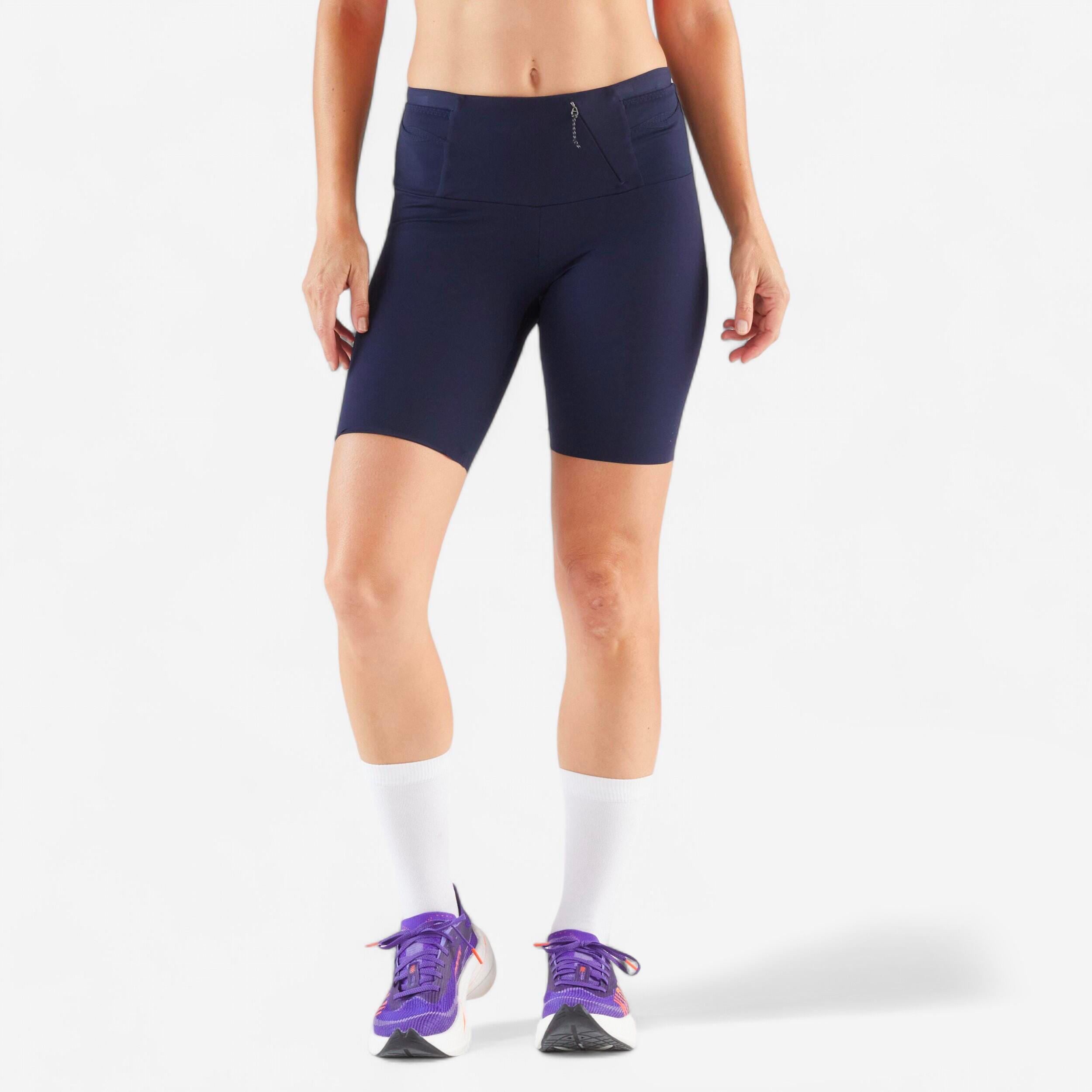 Legginsy do biegania krótkie damskie Kiprun Run 900 Light