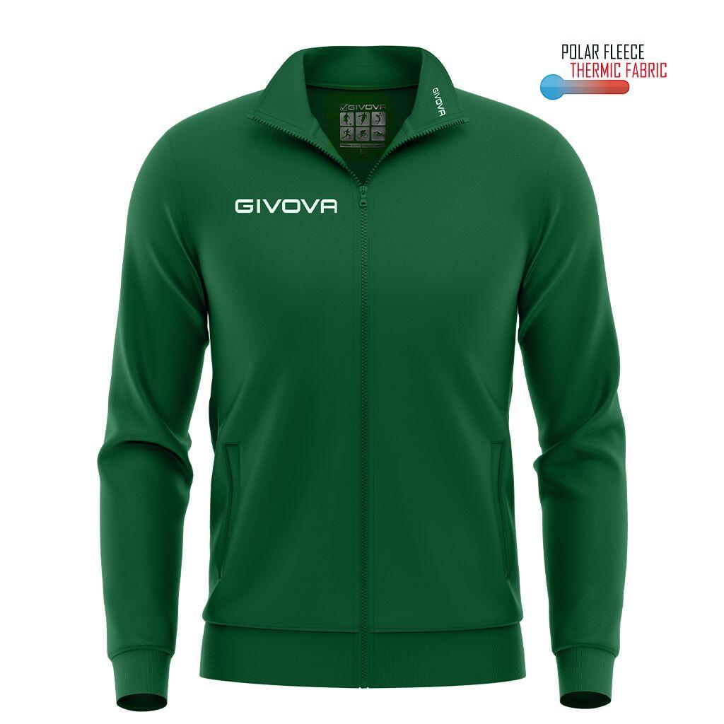 Bluza sportowa Givova Polarfleece Mono 500 zielona