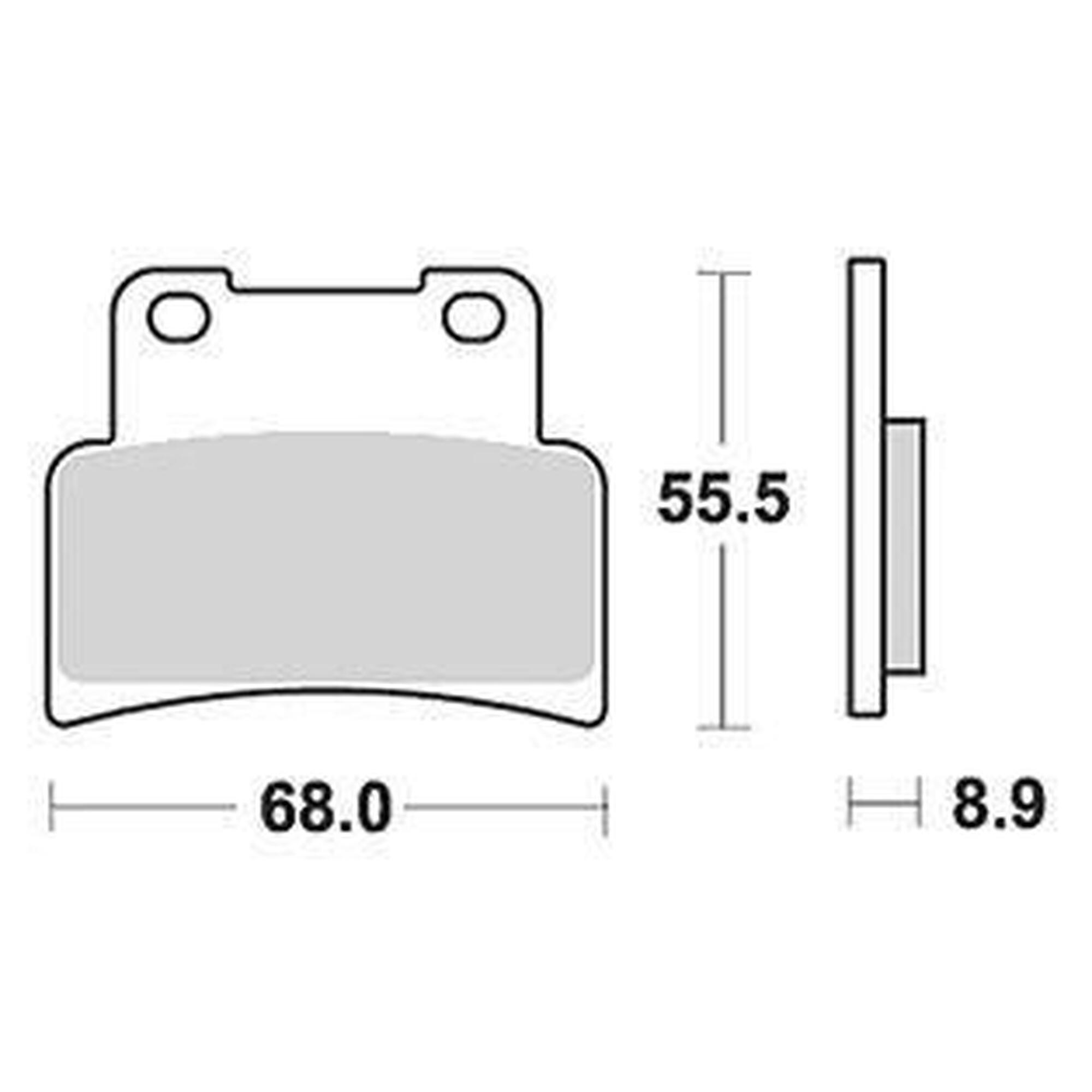 Klocki hamulcowe TRW MCB 785 SV z metalu sinterowanego