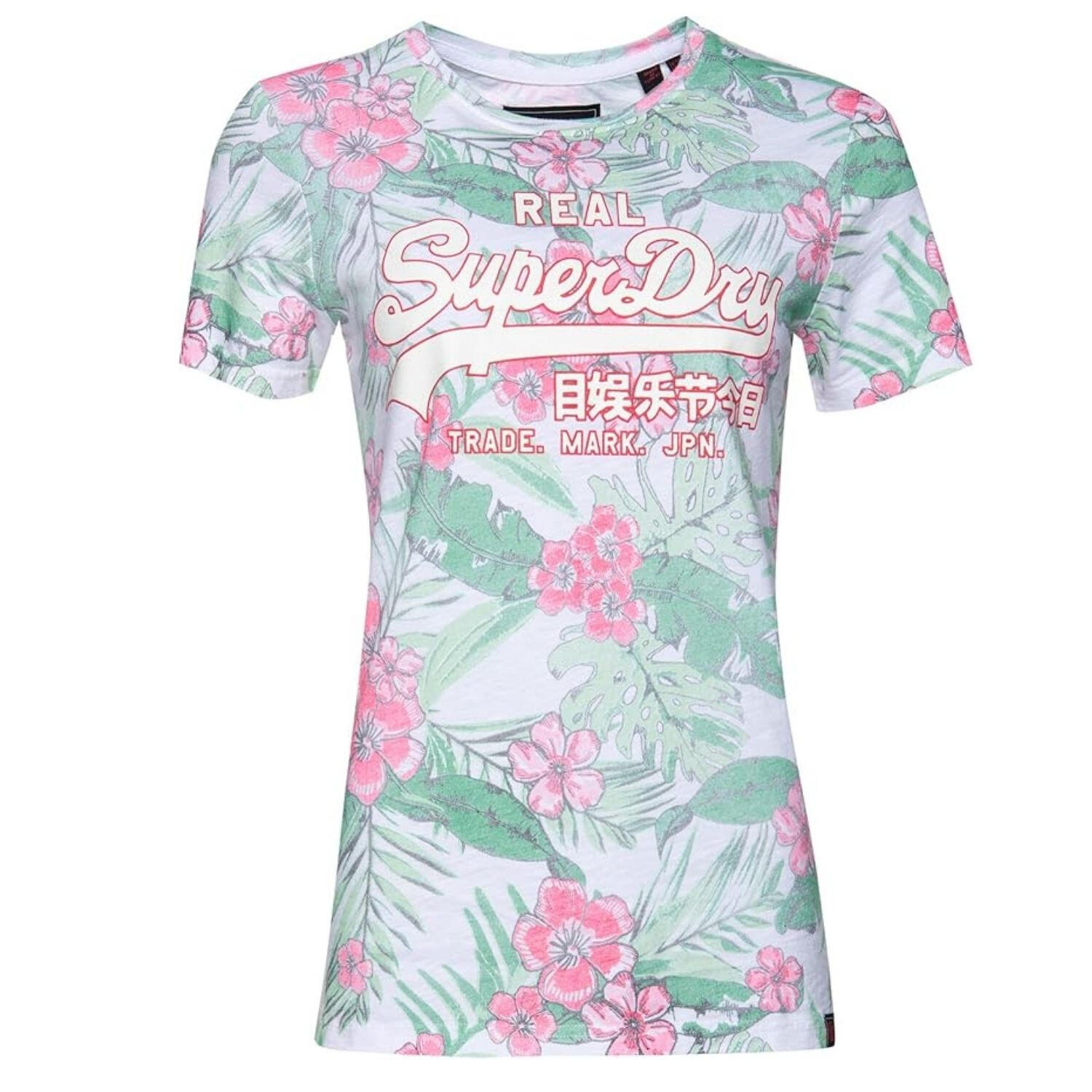 Koszulka turystyczna damska Superdry Vintage Logo Tropical t-shirt