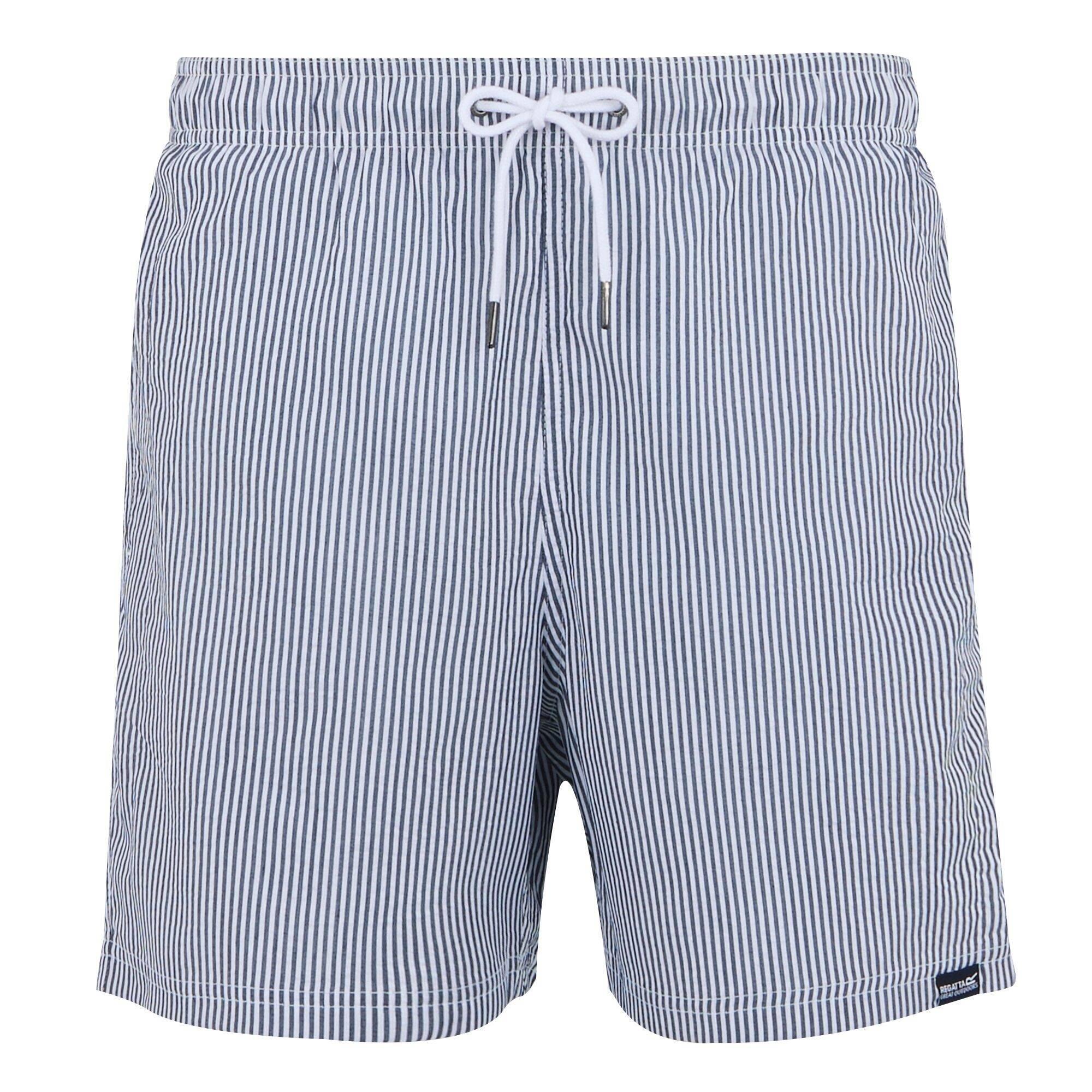 Męskie Spodenki Kąpielowe Loras Stripe Seersucker