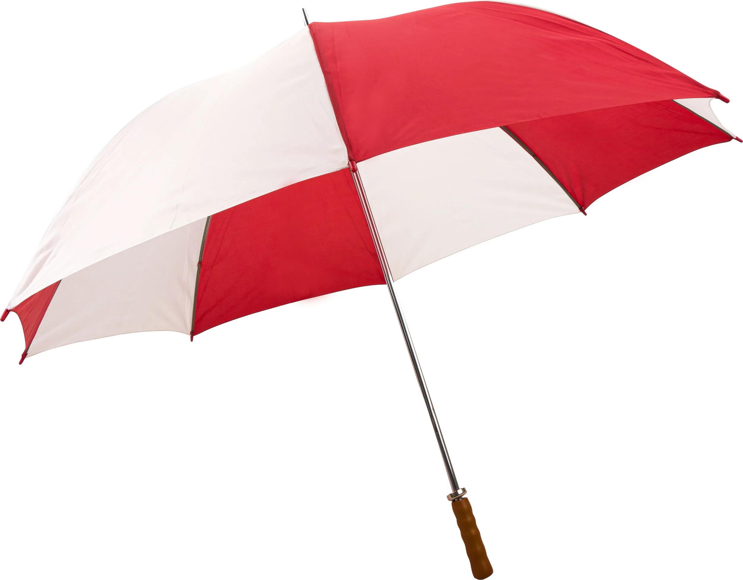 Duży parasol golfowy Impliva 4811 czerwono-biały