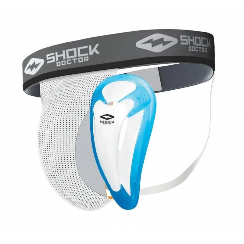 Coquille de Baseball Shock Doctor Bioflex avec support Blanc