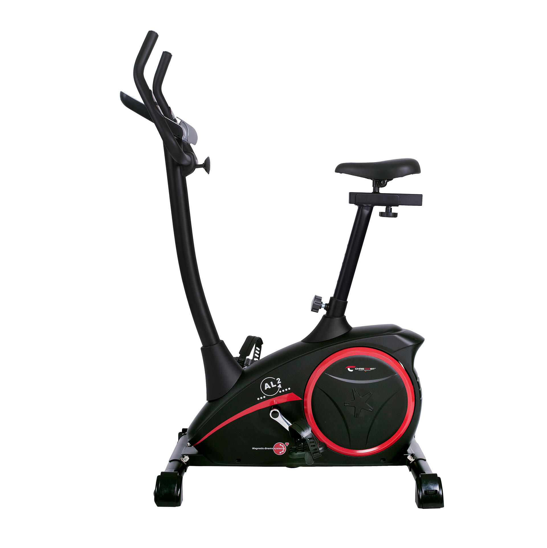 Rower treningowy Christopeit AL2 czarny elektromagnetyczny