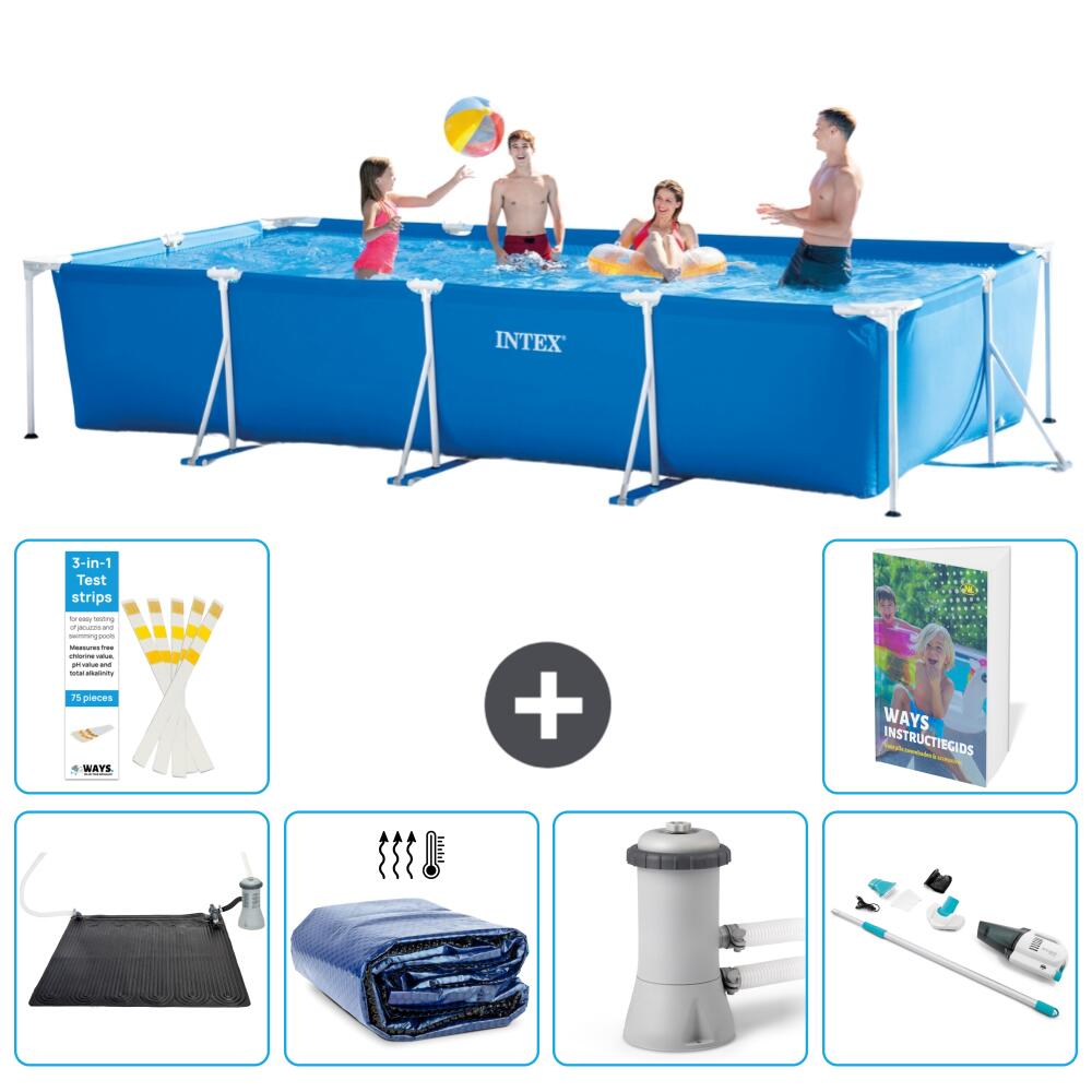 INTEX Basen ze stelażem Prostokątny - 450x220x84 cm - 7-częściowy S82