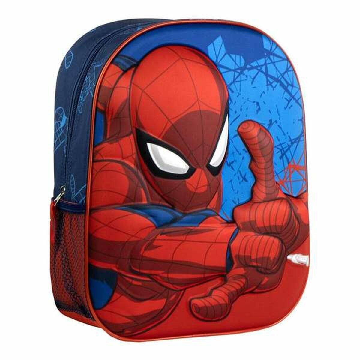 Plecak szkolny 3D Spider-Man Niebieski